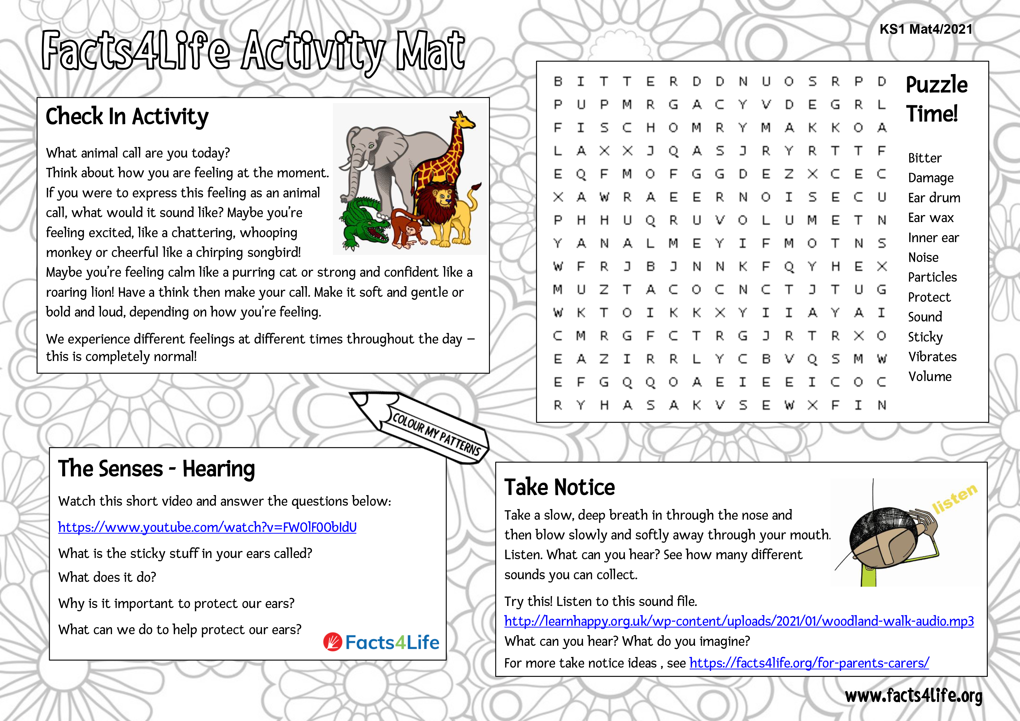 Home Learning Resources - Primary - Facts4Life